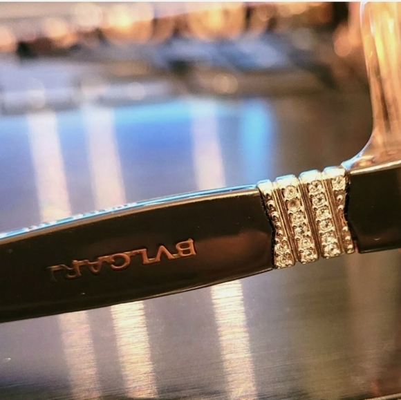 Bvlgari 4051-B eyeglass frames - transparent front, jeweled sides - Picture 5 of 6